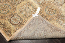 8x10 Beige, Tan, Turqoiuse Color Hand Knotted Bakhtiari Wool & Silk Transitional Oriental Rug