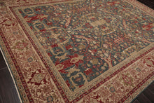 10x14 Blue, Beige Hand Knotted Super Fine Oushak 200 KPSI Wool Oriental Area Rug - Oriental Rug Of Houston