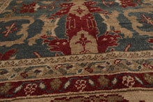 10x14 Blue, Beige Hand Knotted Super Fine Oushak 200 KPSI Wool Oriental Area Rug - Oriental Rug Of Houston