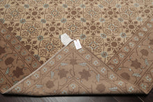 8x10 Beige, Brown, Blue Color Hand Knotted Persian Wool & Silk Transitional Oriental Rug