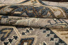 8x10 Taupe, Beige, Blue Color Hand Knotted Oushak Wool Modern & Contemporary Oriental Rug