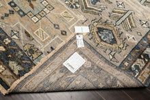8x10 Taupe, Beige, Blue Color Hand Knotted Oushak Wool Modern & Contemporary Oriental Rug