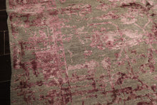 6x9 Moss, Pink, Color Hand Knotted Oushak Wool Modern & Contemporary Oriental Rug