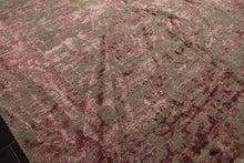 6x9 Moss, Pink, Color Hand Knotted Oushak Wool Modern & Contemporary Oriental Rug