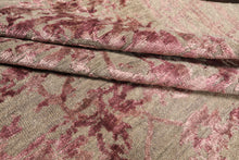 6x9 Moss, Pink, Color Hand Knotted Oushak Wool Modern & Contemporary Oriental Rug