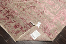 6x9 Moss, Pink, Color Hand Knotted Oushak Wool Modern & Contemporary Oriental Rug