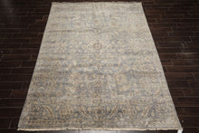 8x10 Gray, Beige, Brown Color Hand Knotted Oushak Wool Transitional Oriental Rug