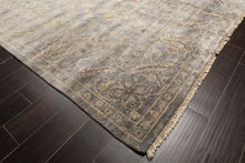 8x10 Gray, Beige, Brown Color Hand Knotted Oushak Wool Transitional Oriental Rug