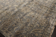 8x10 Gray, Beige, Brown Color Hand Knotted Oushak Wool Transitional Oriental Rug
