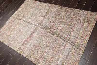 4x6 Brown, Beige Hand Woven 100% Viscose Traditional Oriental Area Rug - Oriental Rug Of Houston