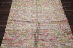 4x6 Brown, Beige Hand Woven 100% Viscose Traditional Oriental Area Rug - Oriental Rug Of Houston