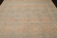 8x10 Beige, Tan, Aqua Color Hand Knotted Pak Persian 100% Wool Traditional Oriental Rug