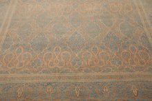 8x10 Beige, Tan, Aqua Color Hand Knotted Pak Persian 100% Wool Traditional Oriental Rug