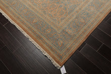 8x10 Beige, Tan, Aqua Color Hand Knotted Pak Persian 100% Wool Traditional Oriental Rug