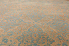8x10 Beige, Tan, Aqua Color Hand Knotted Pak Persian 100% Wool Traditional Oriental Rug