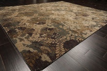 8x10 Beige, Gray, Tan Color Hand Knotted Tibetan Wool Transitional Oriental Rug