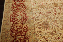 8x10 Beige, Burnt Orange, Mint Color Hand Knotted Agra New Zealand Wool Transitional Oriental Rug