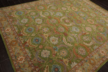 LoomBloom Multi Size Green Hand Tufted Traditional Arts & Crafts Wool Oriental Area Rug
