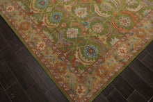 LoomBloom Multi Size Green Hand Tufted Traditional Arts & Crafts Wool Oriental Area Rug