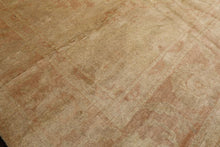 8x10 Beige, Blush, Light Gold Color Hand Knotted Oushak Wool Traditional Oriental Rug