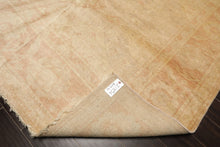 8x10 Beige, Blush, Light Gold Color Hand Knotted Oushak Wool Traditional Oriental Rug