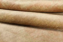 8x10 Beige, Blush, Light Gold Color Hand Knotted Oushak Wool Traditional Oriental Rug
