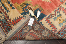 7x9 Rose, Aqua, Ivory Color Hand Knotted Turkish Sultanhan Wool Traditional Oriental Rug