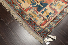 7x9 Rose, Aqua, Ivory Color Hand Knotted Turkish Sultanhan Wool Traditional Oriental Rug