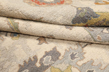 8x10 Beige, Gray, Gold Color Hand Knotted Soumak Wool Traditional Oriental Rug