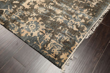 4x6 Olive, Green, Teal Color Hand Knotted Tibetan Wool Modern & Contemporary Oriental Rug