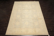 10x14 Mint, Beige, Sage Color Hand Knotted Chobi Peshawar Wool Traditional Oriental Rug