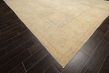10x14 Mint, Beige, Sage Color Hand Knotted Chobi Peshawar Wool Traditional Oriental Rug