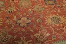 8x10 Rose, Gold, Aqua Color Hand Knotted Soumak Wool Traditional Oriental Rug