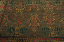 LoomBloom Multi Size Green Hand Knotted Arts & Crafts/Mission Donegal  Wool Oriental Area Rug