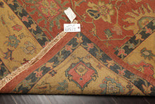 8x10 Rose, Gold, Aqua Color Hand Knotted Soumak Wool Traditional Oriental Rug
