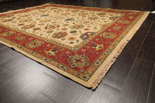 8x10 Beige, Gold, Sage Color Hand Knotted Soumak Wool Traditional Oriental Rug