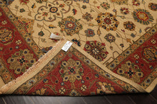 8x10 Beige, Gold, Sage Color Hand Knotted Soumak Wool Traditional Oriental Rug