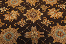 8x10 Chocolate, Gold, Turquoise Color Hand Knotted Soumak Wool Traditional Oriental Rug