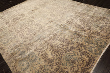 8x10 Beige, Tan, Taupe Color Hand Knotted Oushak Wool Transitional Oriental Rug