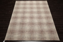 LoomBloom Multi Size Ivory Hand Hooked Modern & Contemporary Plaid Wool Oriental Area Rug