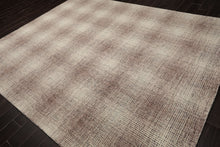 LoomBloom Multi Size Ivory Hand Hooked Modern & Contemporary Plaid Wool Oriental Area Rug