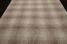 LoomBloom Multi Size Ivory Hand Hooked Modern & Contemporary Plaid Wool Oriental Area Rug