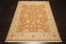 8x10 Caramel, Beige, Taupe Color Hand Knotted Soumak Wool Traditional Oriental Rug