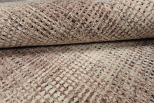 LoomBloom Multi Size Ivory Hand Hooked Modern & Contemporary Plaid Wool Oriental Area Rug