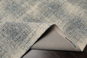 LoomBloom Multi Size Ivory Hand Hooked Modern & Contemporary Plaid Wool Oriental Area Rug