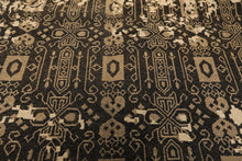 8x10 Beige, Charcoal, Taupe Color Hand Knotted Soumak Wool Traditional Oriental Rug