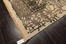 8x10 Beige, Charcoal, Taupe Color Hand Knotted Soumak Wool Traditional Oriental Rug
