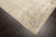 8x10 Ivory, Taupe, Gray Color Hand Knotted Oushak Bamboo Silk Traditional Oriental Rug