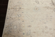 8x10 Ivory, Taupe, Gray Color Hand Knotted Oushak Bamboo Silk Traditional Oriental Rug