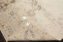 8x10 Ivory, Taupe, Gray Color Hand Knotted Oushak Bamboo Silk Traditional Oriental Rug